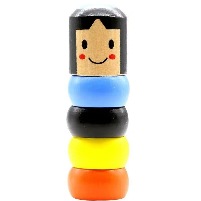 Jucarie Soldatel Indestructibil Pentru Copii, Lemn, Multicolor