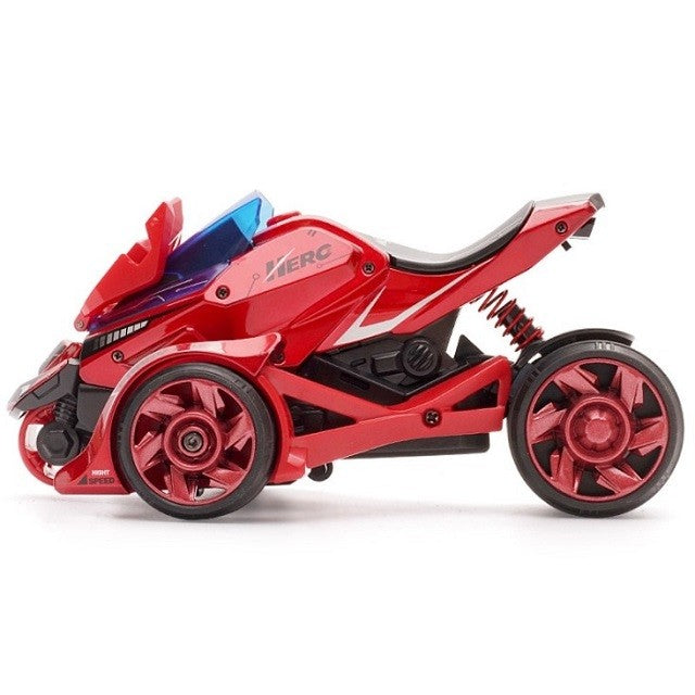 Masina Jucarie 2 In 1, Cu Motocicleta Proiectabila, Iluminare Si Sunete, Plastic, Rosie