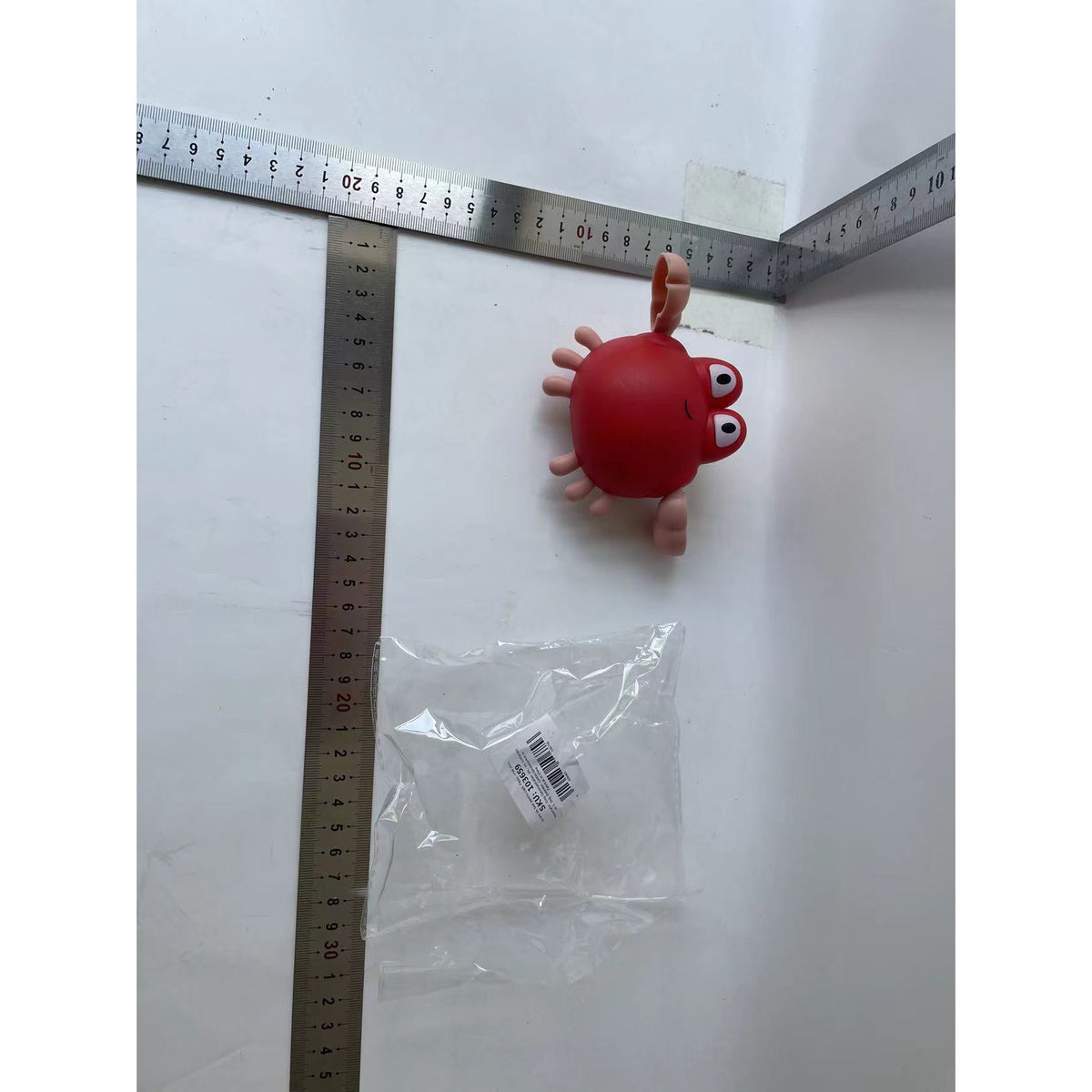 Jucarie De Baie Pentru Copii, Crab Interactiv cu Mecanism de Innot, Plastic, Rosu