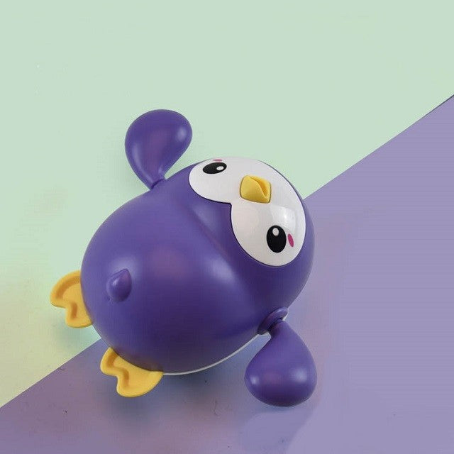 Jucarie De Baie Interactiva, Pinguin Inotator Fara Baterii, Plastic ABS, Mov