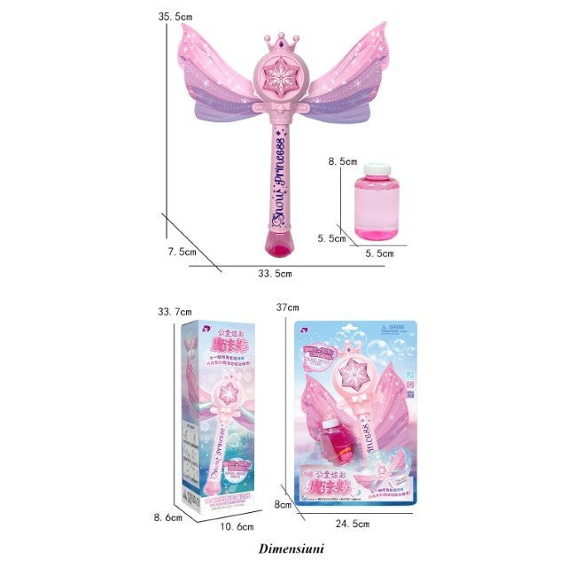 Baghetă De Baloane Automată, Cu Lumini Și Muzică, Plastic Non-Toxic, Model 2