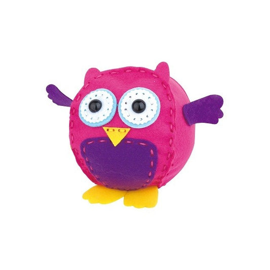 Dream Kids, Set Creativ de Cusut Perna DIY pentru Copii, Joc Educativ de Abilitati Practice, Material Textil Moale, Modele Bufnita, Vulpe sau Iepure, Varsta 5+ Ani, 3 Piese