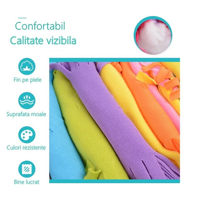 Set Creatie DIY Tesut si Tricotat pentru Patura, Joc Educativ de Indemanare, Material Textil Moale, Varsta 6+ Ani, Multicolor