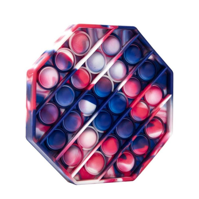 Jucarie Antistres Pop It Now, Silicon Senzorial, Push Bubble, Forma Rotunda, Multicolor
