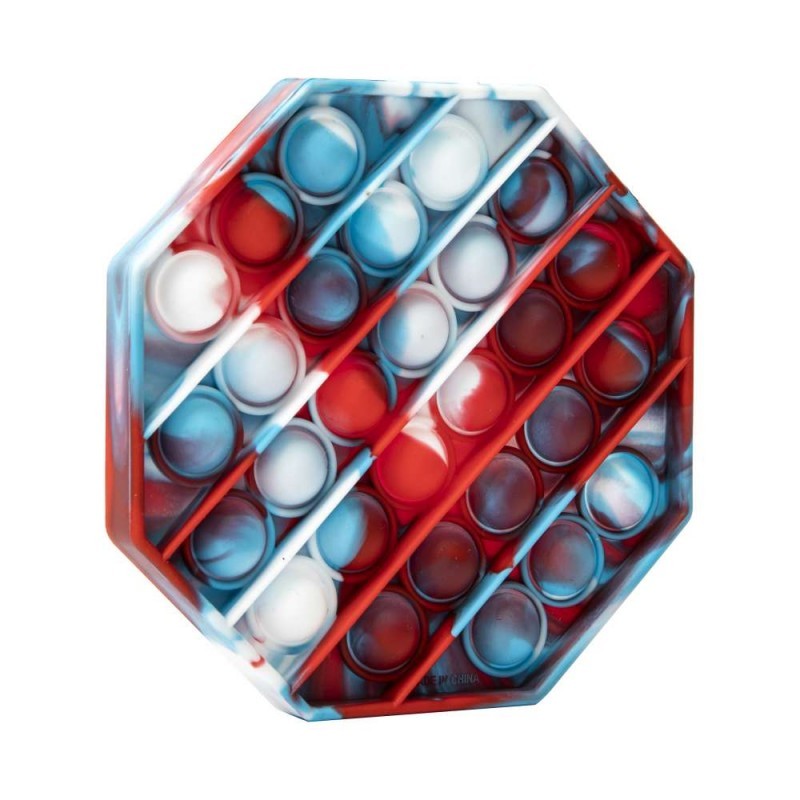 Jucarie Antistres Pop It Now, Silicon Senzorial, Push Bubble, Forma Rotunda, Multicolor