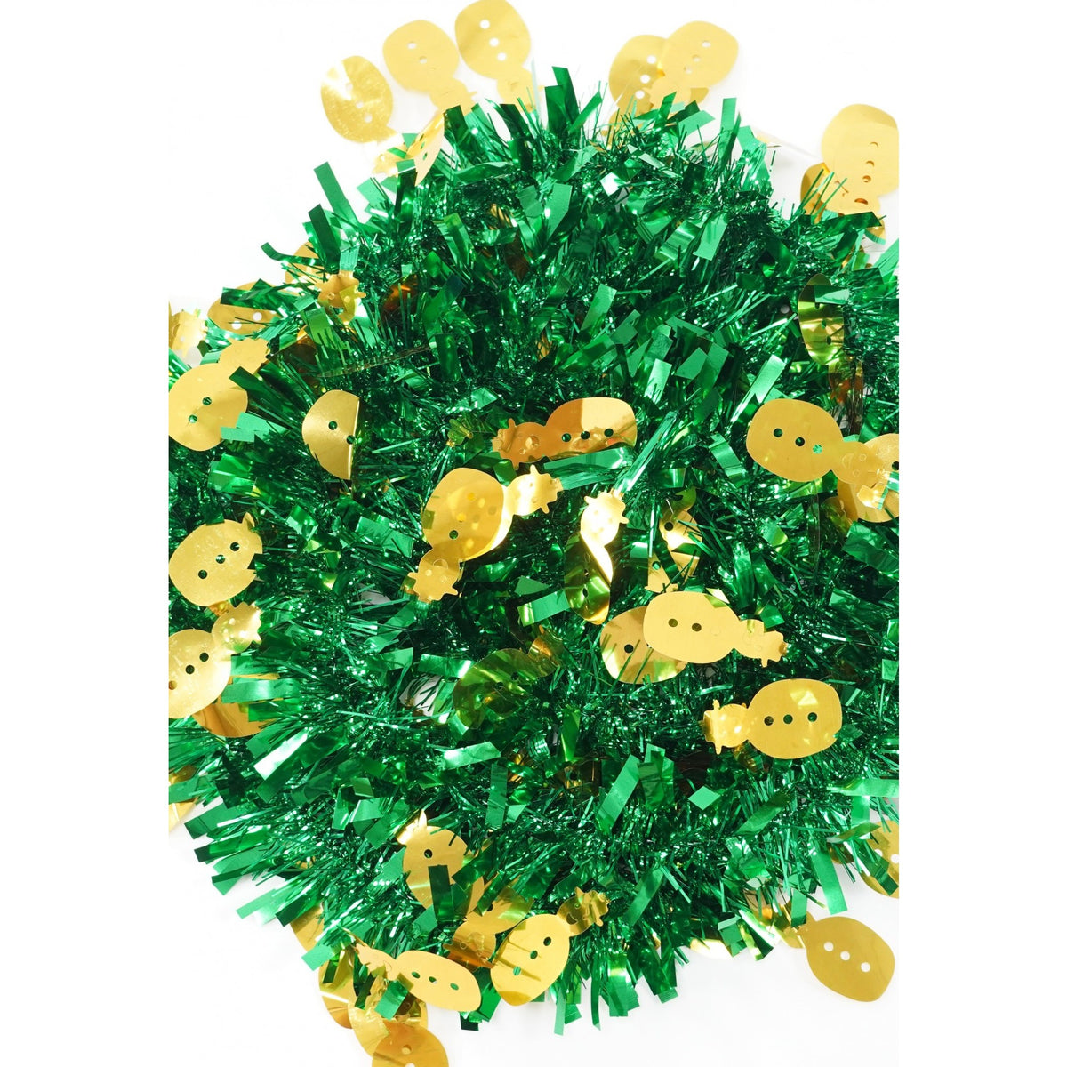 Beteala Craciun cu Aspect Bogat, Ghirlanda Decorativa Brad, Folie PVC Rezistenta, Utilizare Interior si Exterior, Verde, 2 m x 11 cm