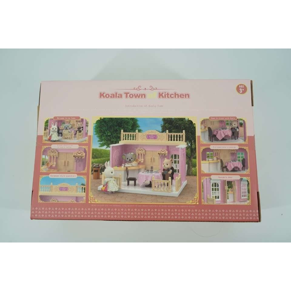 Set Bucatarie de Jucarie pentru Papusi, Mobilier Complet si Figurina Inclusa, Joc de Rol Educativ, Accesorii Gatit, Multicolor, 1 Set