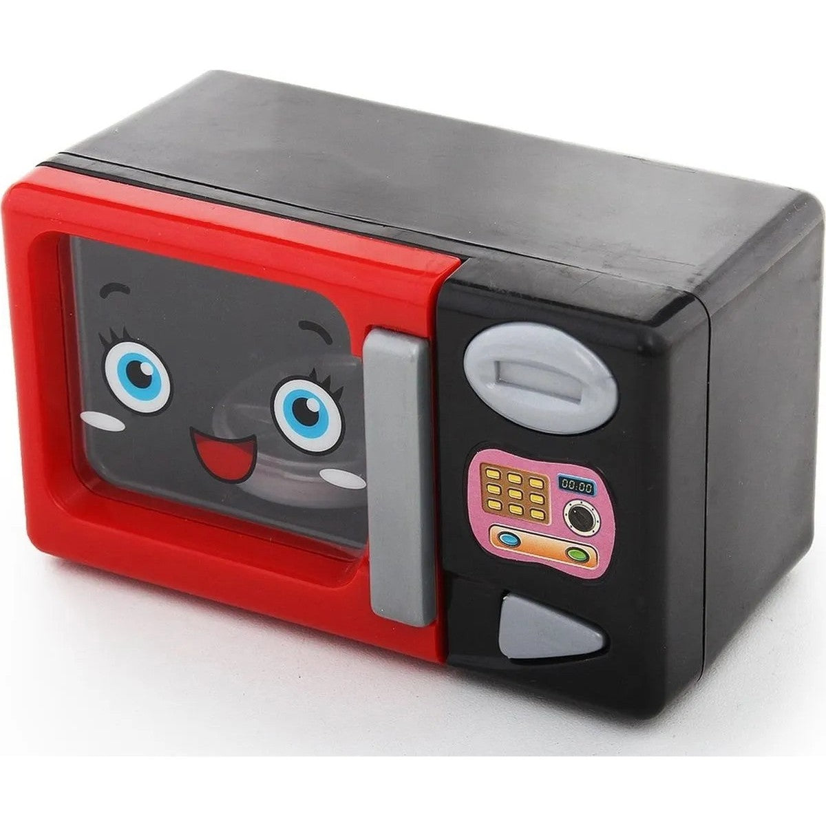 Set de Joaca Mini Bucatarie si Electrocasnice pentru Copii, 6 Piese cu Efecte Luminoase si Sonore, Plastic, Rosu