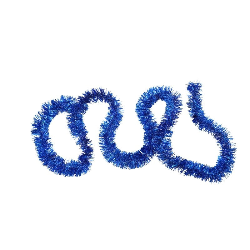 Beteala Craciun, Decoratiune Pom, Folie PVC Flexibila, Interior si Exterior, Albastru, 2 m x 5 cm