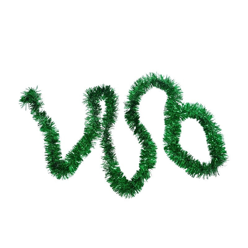 Beteala Craciun, Ghirlanda Decorativa Pom, Folie PVC Flexibila, Utilizare Interior si Exterior, Verde, 2 m x 5 cm