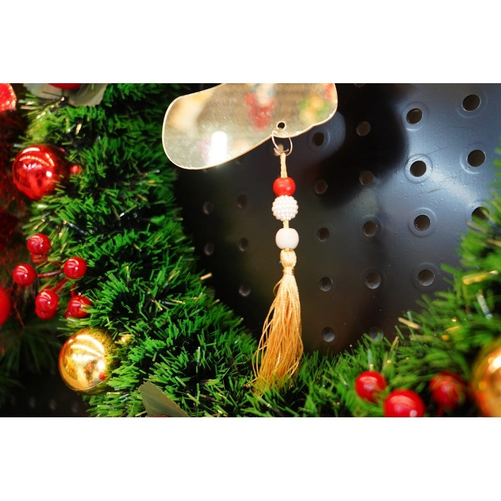 Ornament Brad De Crăciun În Formă De Gheață, Finisaj Auriu Lucios, Acril Rezistent, Utilizare Interior Și Exterior, 10 x 25 cm