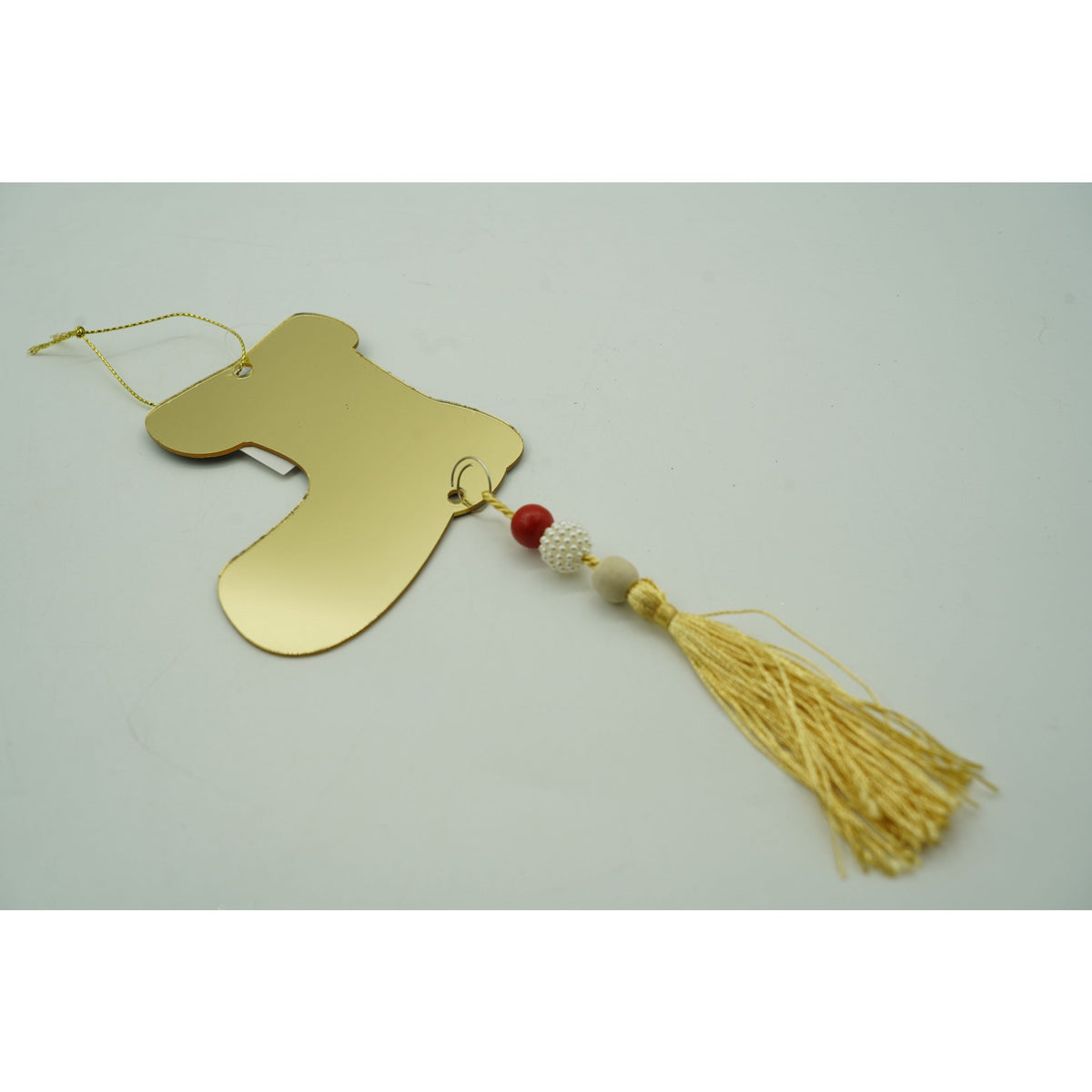 Ornament Brad De Crăciun În Formă De Gheață, Finisaj Auriu Lucios, Acril Rezistent, Utilizare Interior Și Exterior, 10 x 25 cm