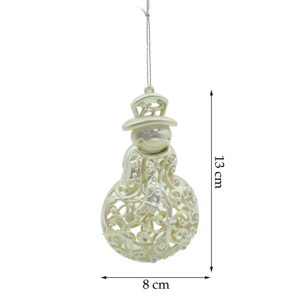 Ornament Brad Craciun, Figurina Om De Zapada Perlat, Decoratiune Plastic, 8 cm x 13 cm