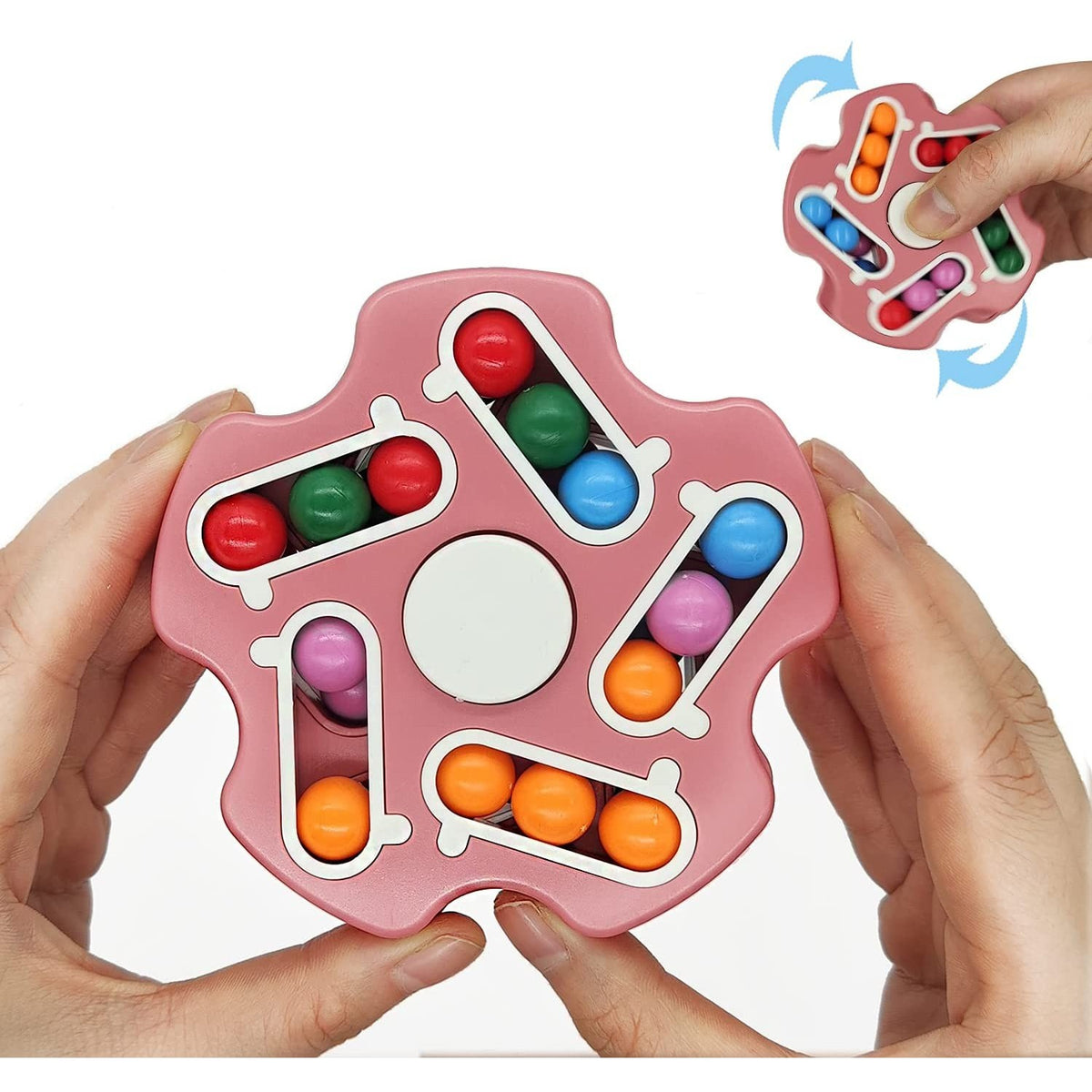 Cub Magic Interactiv Magic Bean, Jucarie Antistres, Forma Stea, Roz