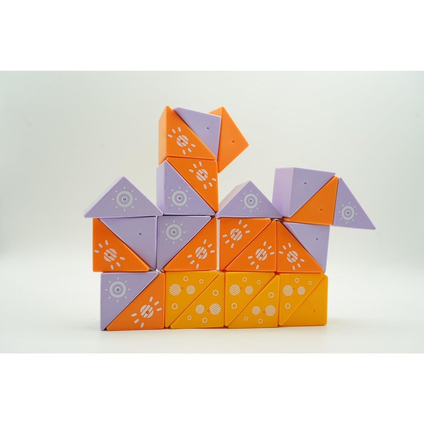 Set Constructie Magnetic Inteligent, Joc Educativ Stem, Plastic ABS, 26 Piese, Multicolor, +3 Ani