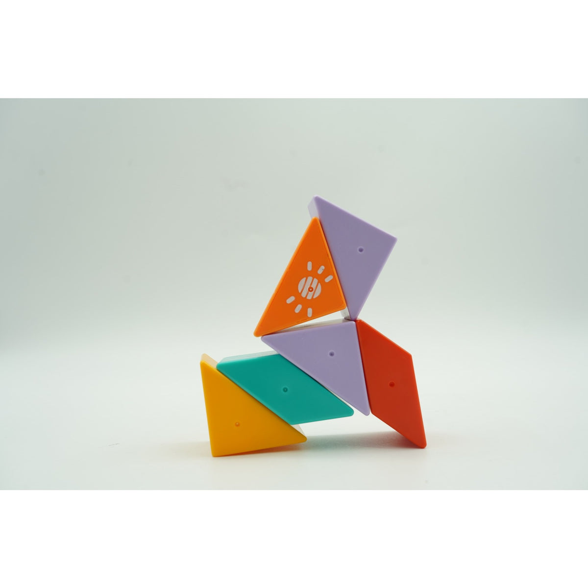 Set de Construcție Magnetic Inteligent pentru Copii, Joc Educativ cu Piese Magnetice, Plastic ABS, Multicolor, 6 Piese, +3 Ani