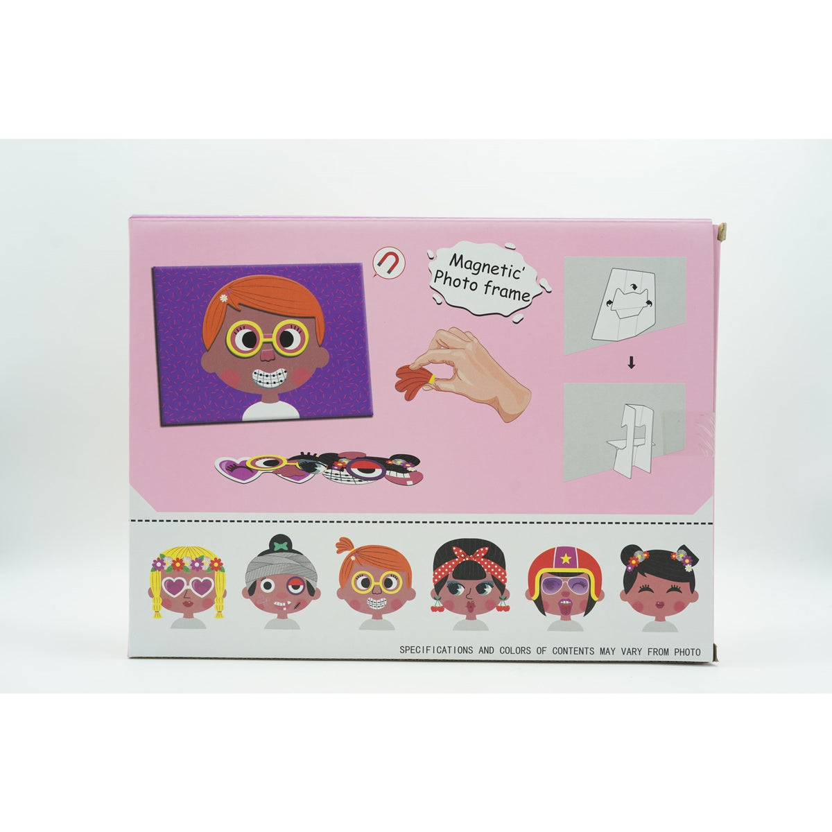 Joc Educativ Magnetic Photo Frame, 30 Piese Magnetice, Rama Foto Interactiva pentru Copii, Plastic si Magnet, +3 Ani, Multicolor