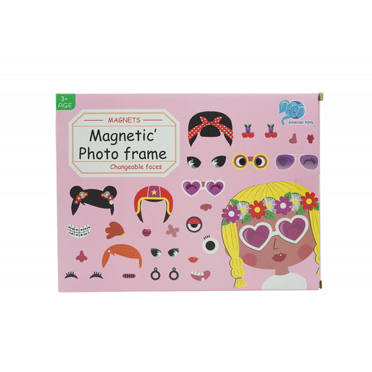 Joc Educativ Magnetic Photo Frame, 30 Piese Magnetice, Rama Foto Interactiva pentru Copii, Plastic si Magnet, +3 Ani, Multicolor