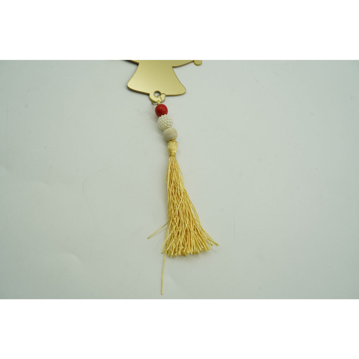 Ornament Brad Clopoței Crăciun, Decor Interior și Exterior, Textură Lucioasă, Acril, Auriu, 10 x 23 cm