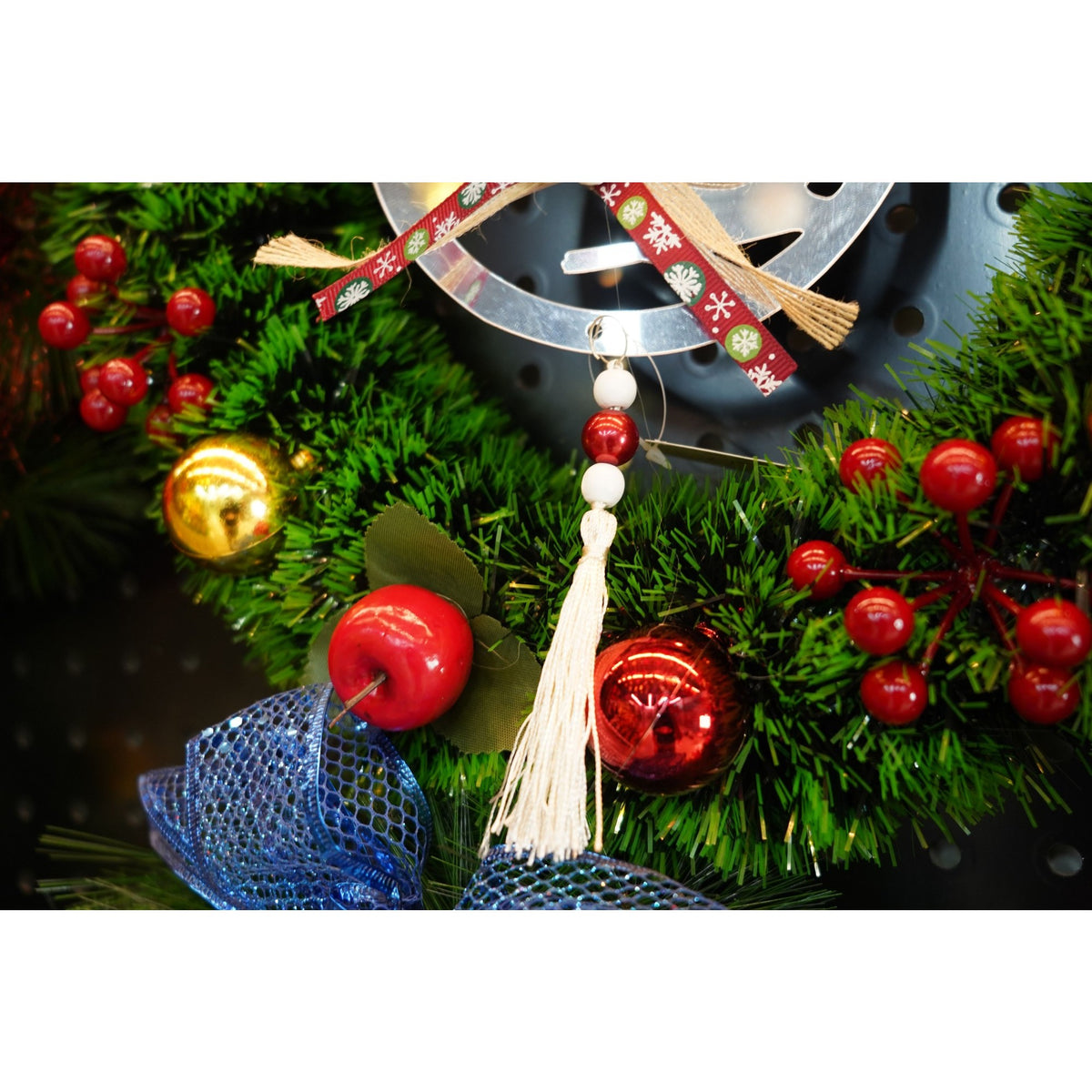 Ornament Brad Crăciun în Formă de Pasăre, Decorativă, Efect Lucios, Acril, Argintiu, 14 x 26 cm