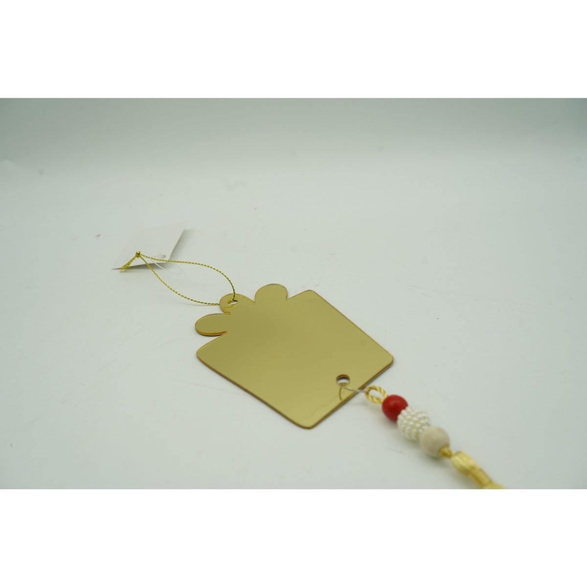 Ornament Brad Crăciun în Formă de Turțure, Efect Lucios, Acril Rezistent, Utilizare Interior și Exterior, Auriu, 8 x 25 cm
