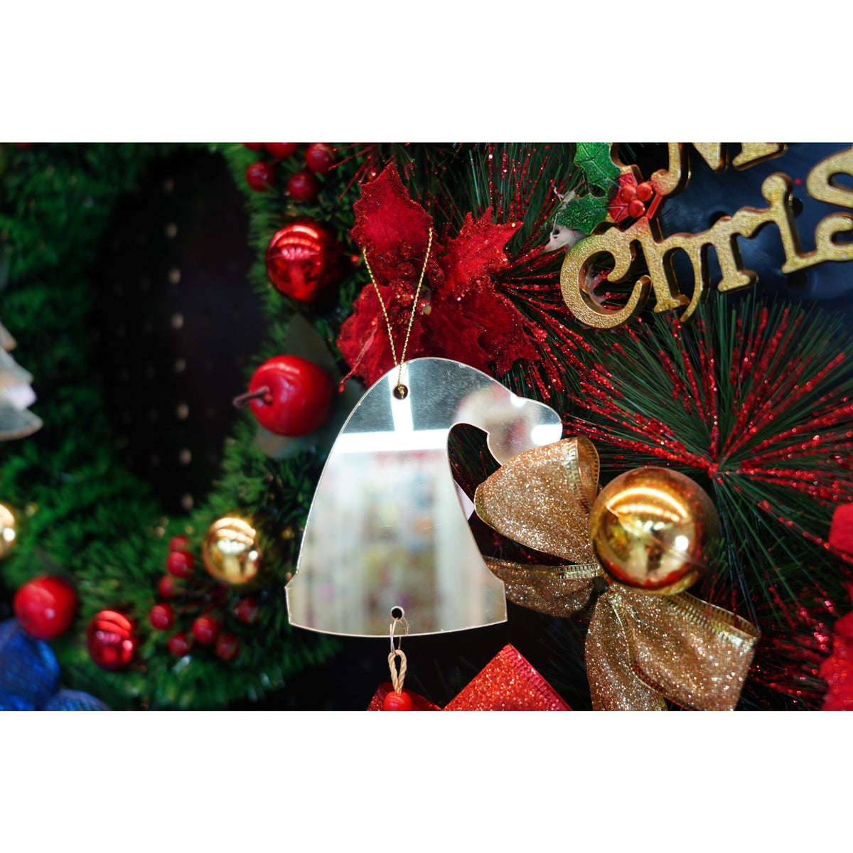 Ornament Brad Crăciun în Formă de Căciuliță, Decorățiune de Lux Lucioasă, Acril Rezistent, Interior și Exterior, Auriu, 8x25 cm