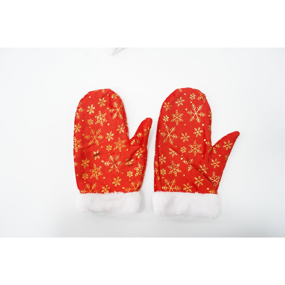 Costum Mos Craciun pentru Adulti, Set Complet de Deghizare Craciun, Catifea Premium, Include Bluza, Fes, Barba si Manusi, 5 Piese, Rosu, Marime Universala