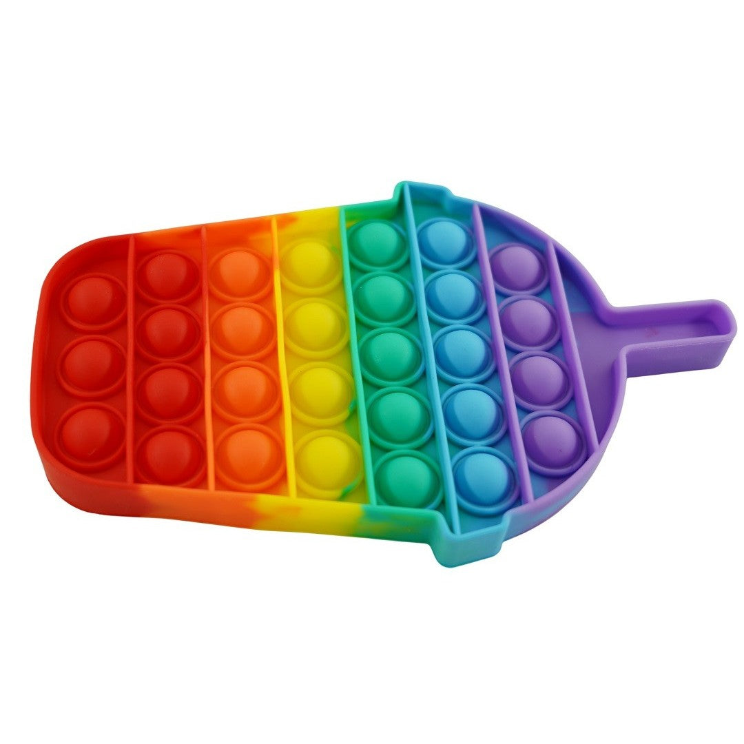 Jucarie Antistres Pop It Now and Flip It, Model Milkshake, Senzoriala si Educativa, Silicon Moale, Multicolor