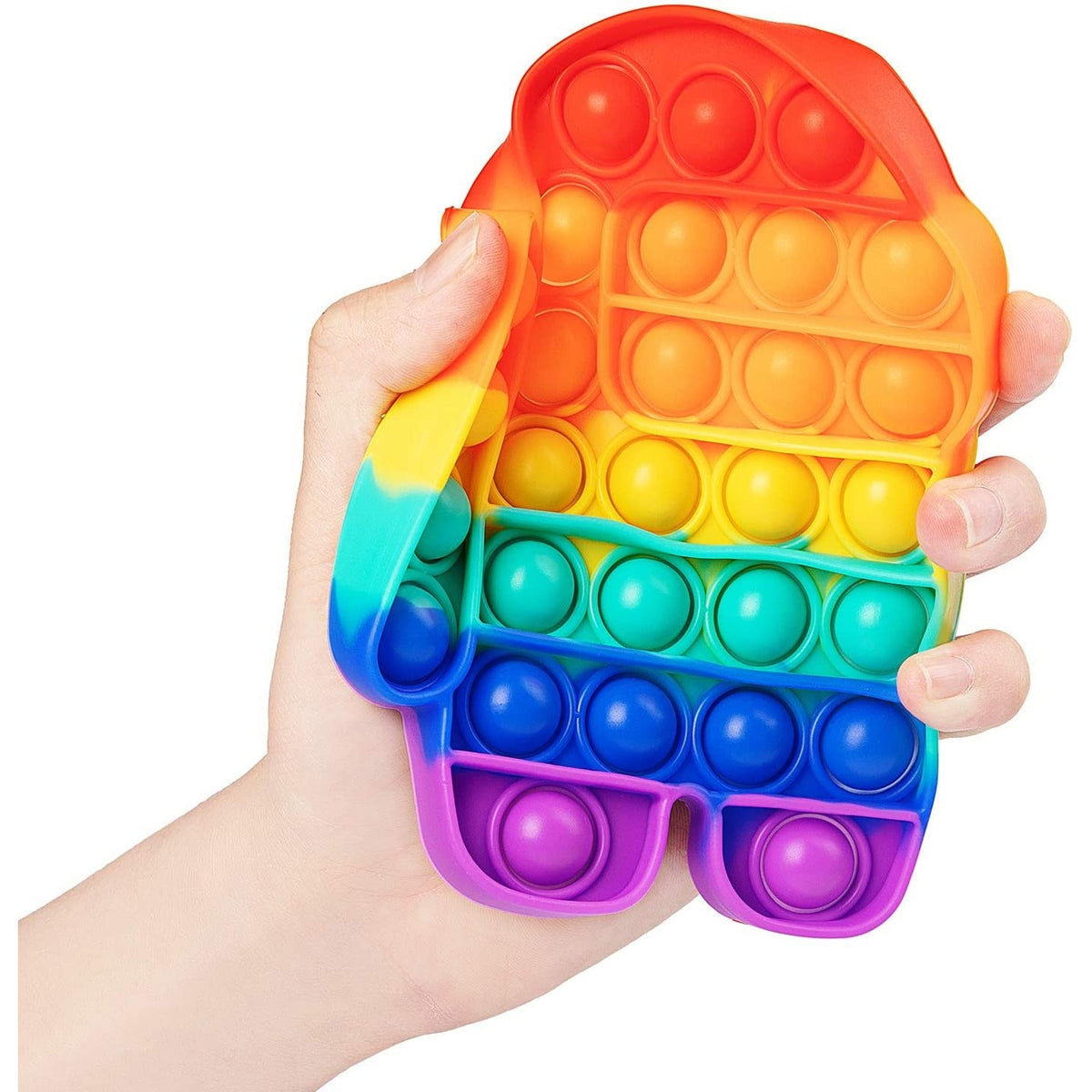 Jucarie Antistres Pop It Now and Flip It, Model Among Us, Silicon Moale, Educativa si Senzoriala, Multicolor