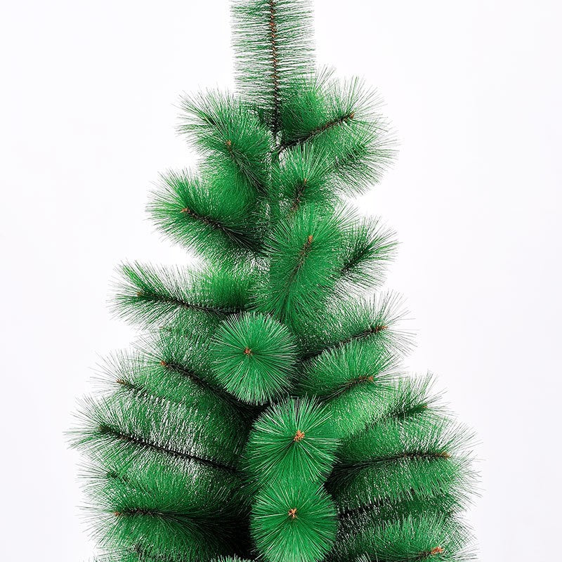 Brad Artificial de Craciun Tip Pin, Model Clasic Interior si Exterior, Ace 2D, Suport Metalic Inclus, Inaltime 120 cm, Verde