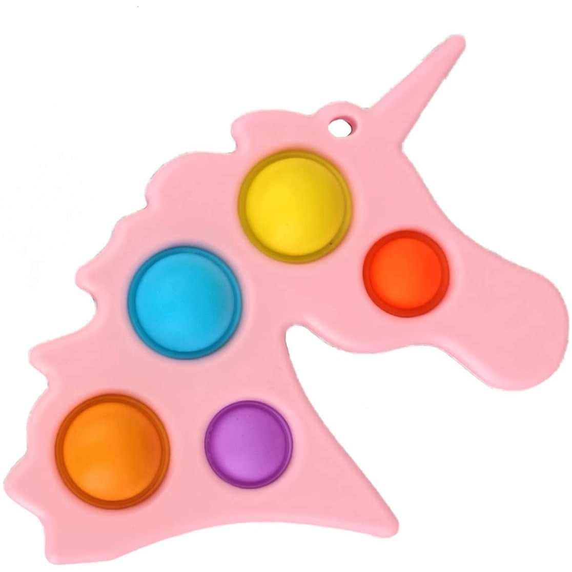 Jucarie Antistres Simple Dimple, Senzoriala Pentru Concentrare, Silicon Și Plastic ABS, Unicorn Roz