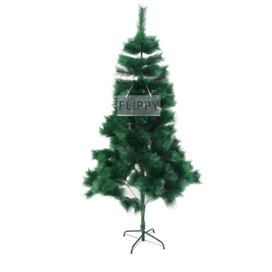 Brad Artificial De Craciun Tip Pin, Model Clasic Cu Aspect Natural, Structura Metalica Rezistenta, Interior Si Exterior, Diametru Baza 120 cm, Include Suport Metalic, Inaltime 210 cm, Verde