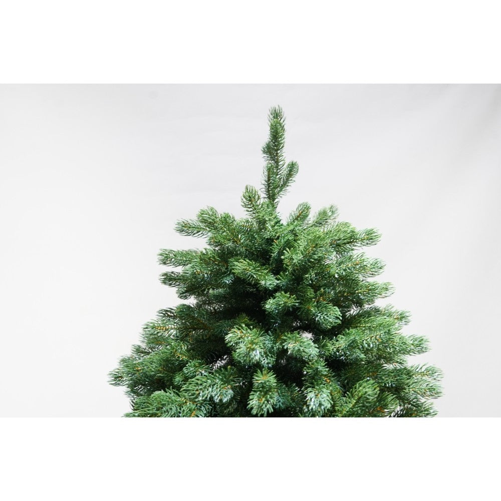 Brad Artificial De Craciun, Aspect Natural Bogat Cu 586 Ramuri Flexibile, Structura Metalica Durabila, Verde, Inaltime 180 cm, Suport Metalic Inclus