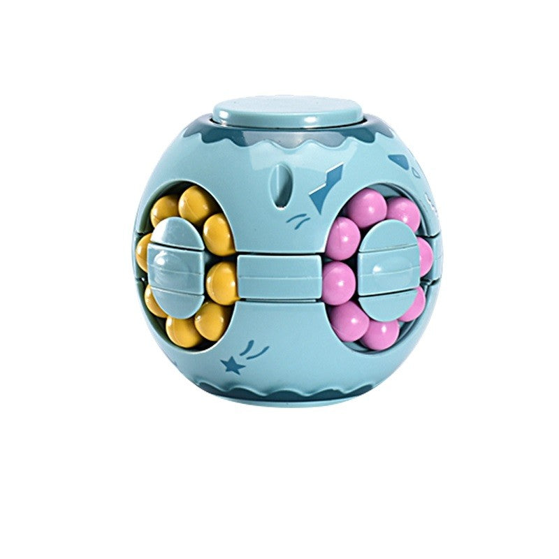Cub Magic Interactiv Magic Bean, Jucarie Antistres Pentru Dezvoltare Cognitiva, Plastic Non-Toxic, Sfera, Turcoaz