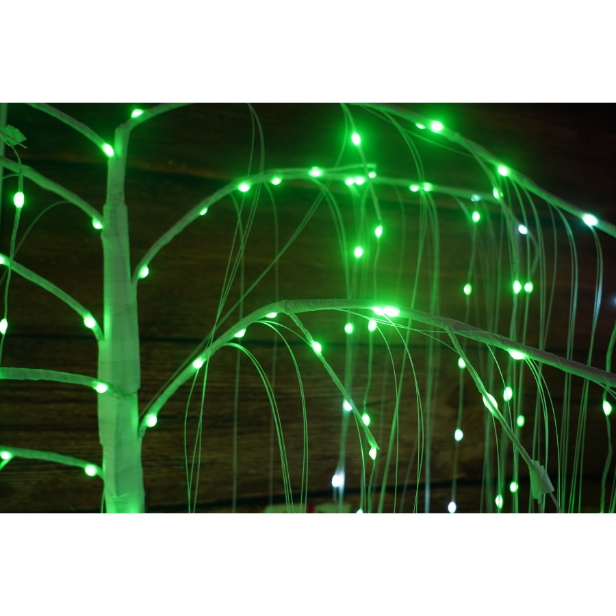 Pom Decorativ Tip Salcie, 400 LED-uri, Lumina Alba Calda, Interior si Exterior, Inaltime 2.1 m