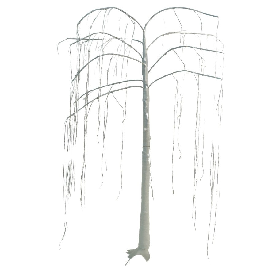 Pom Decorativ Tip Salcie, 400 LED-uri, Lumina Alba Calda, Interior si Exterior, Inaltime 2.1 m