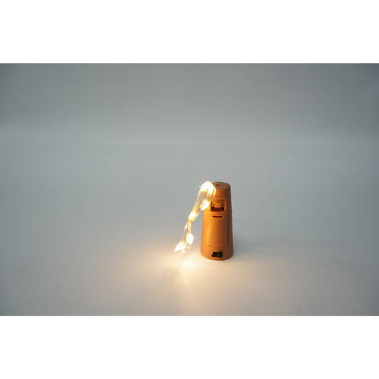 Instalatie Craciun Liniara, 10 LED-uri, Alimentare Baterii, Fir Cupru Anti-Inghet, Interior si Exterior, 1 m, Alb Cald