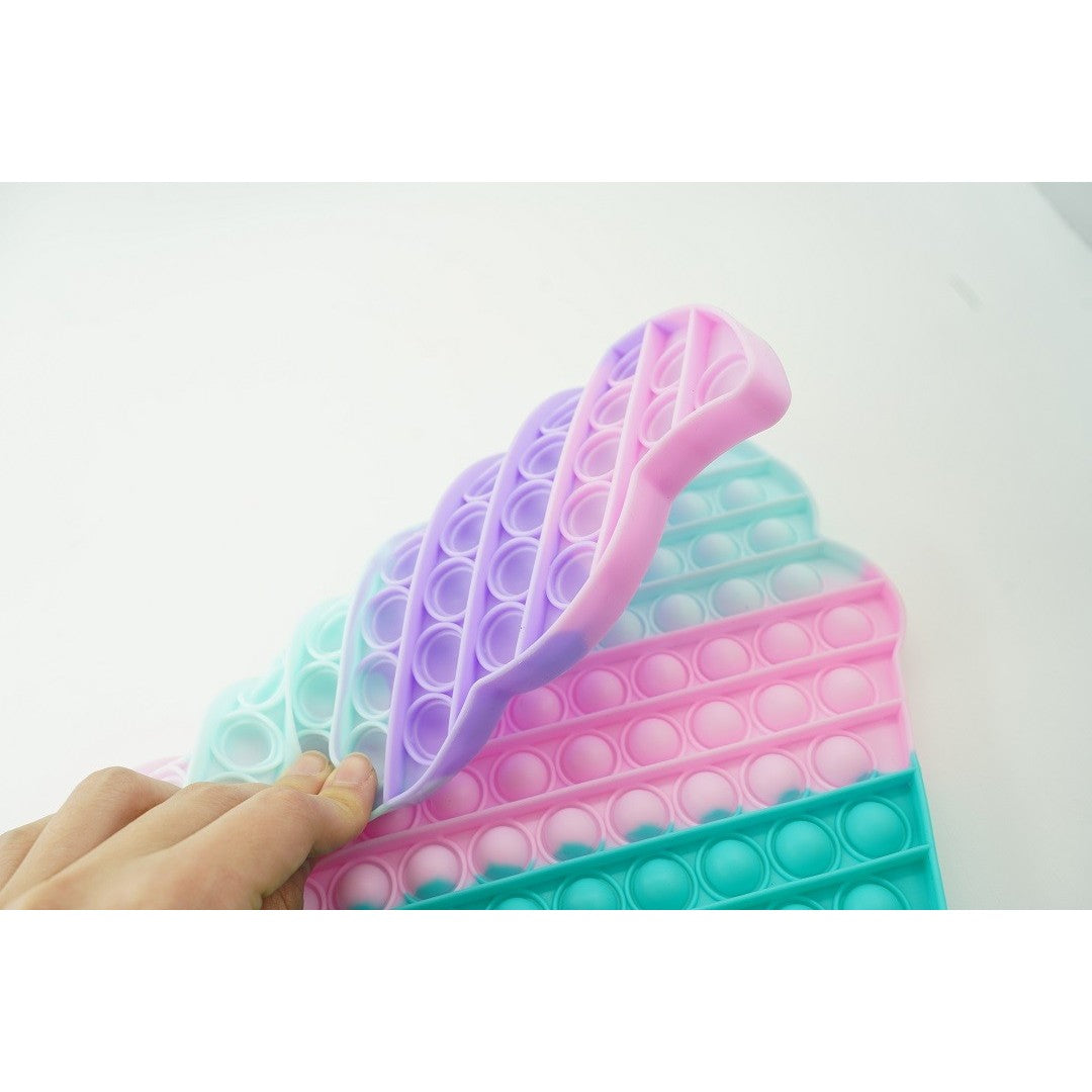 Briosa, Jucarie Antistres Pop It Now and Flip It, Senzoriala, Silicon, Dimensiune Uriasa, Multicolor