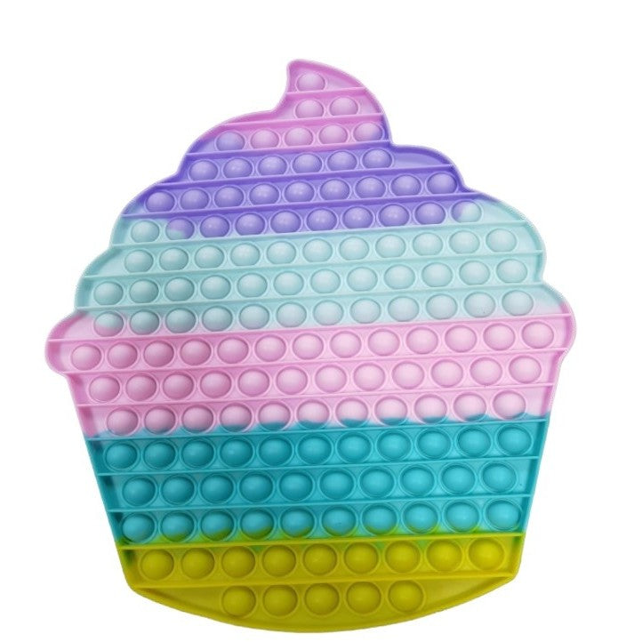 Briosa, Jucarie Antistres Pop It Now and Flip It, Senzoriala, Silicon, Dimensiune Uriasa, Multicolor