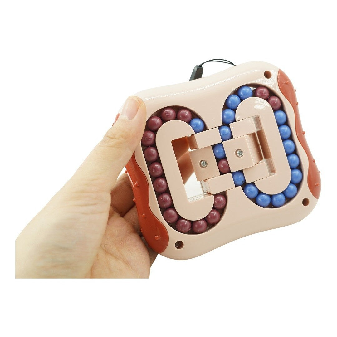 Cub Magic Interactiv Magic Bean, Jucarie Antistres Pentru Copii Si Adulti, Plastic Non-Toxic, Rosu