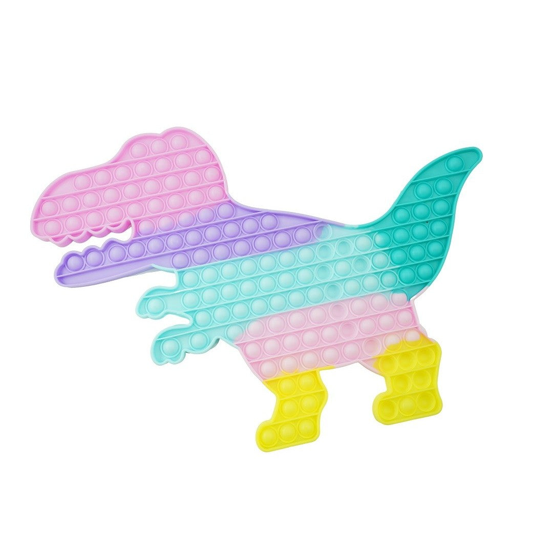 Jucarie Antistres Pop It Now, Dinozaur Urias Senzorial, Silicon Flexibil, Multicolor, Model 2