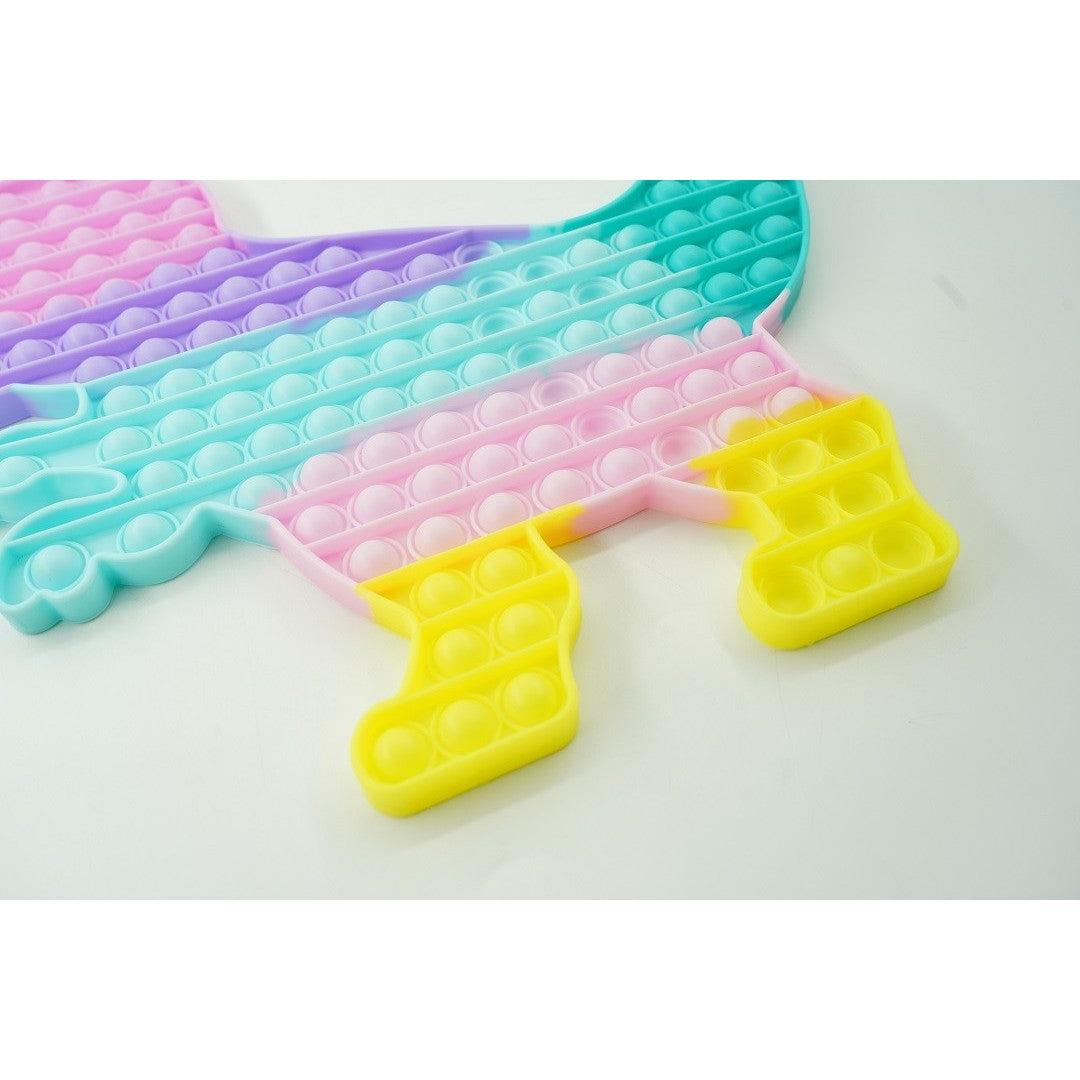 Jucarie Antistres Pop It Now, Dinozaur Urias Senzorial, Silicon Flexibil, Multicolor, Model 2