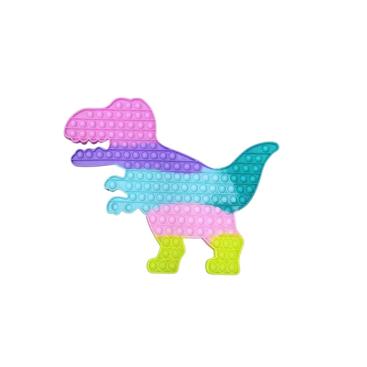 Jucarie Antistres Pop It Now, Dinozaur Urias Senzorial, Silicon Flexibil, Multicolor, Model 2