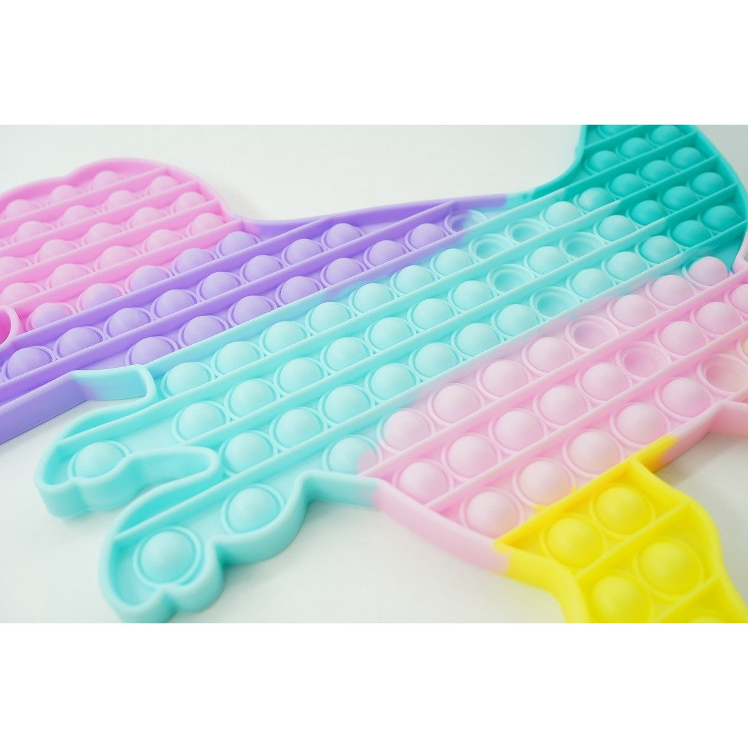 Jucarie Antistres Pop It Now, Dinozaur Urias Senzorial, Silicon Flexibil, Multicolor, Model 2