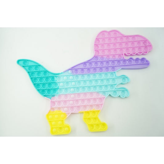 Jucarie Antistres Pop It Now, Dinozaur Urias Senzorial, Silicon Flexibil, Multicolor, Model 2
