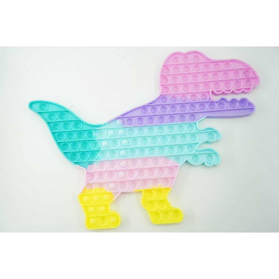 Jucarie Antistres Pop It Now, Dinozaur Urias Senzorial, Silicon Flexibil, Multicolor, Model 2