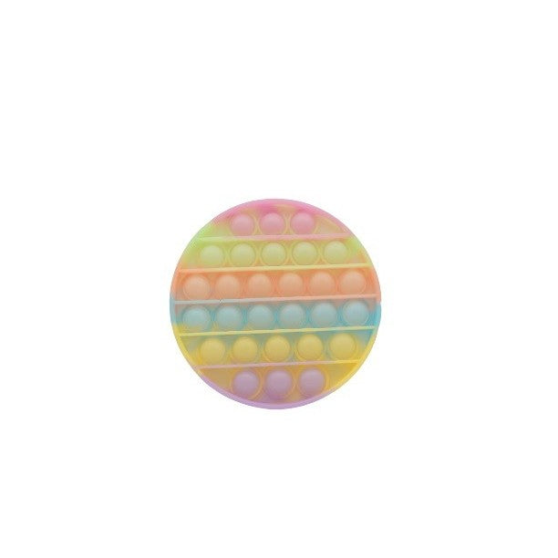 Jucarie Antistres Pop It Now And Flip It, Senzoriala Si Fosforescenta, Silicon Moale, Forma Cerc, Multicolor