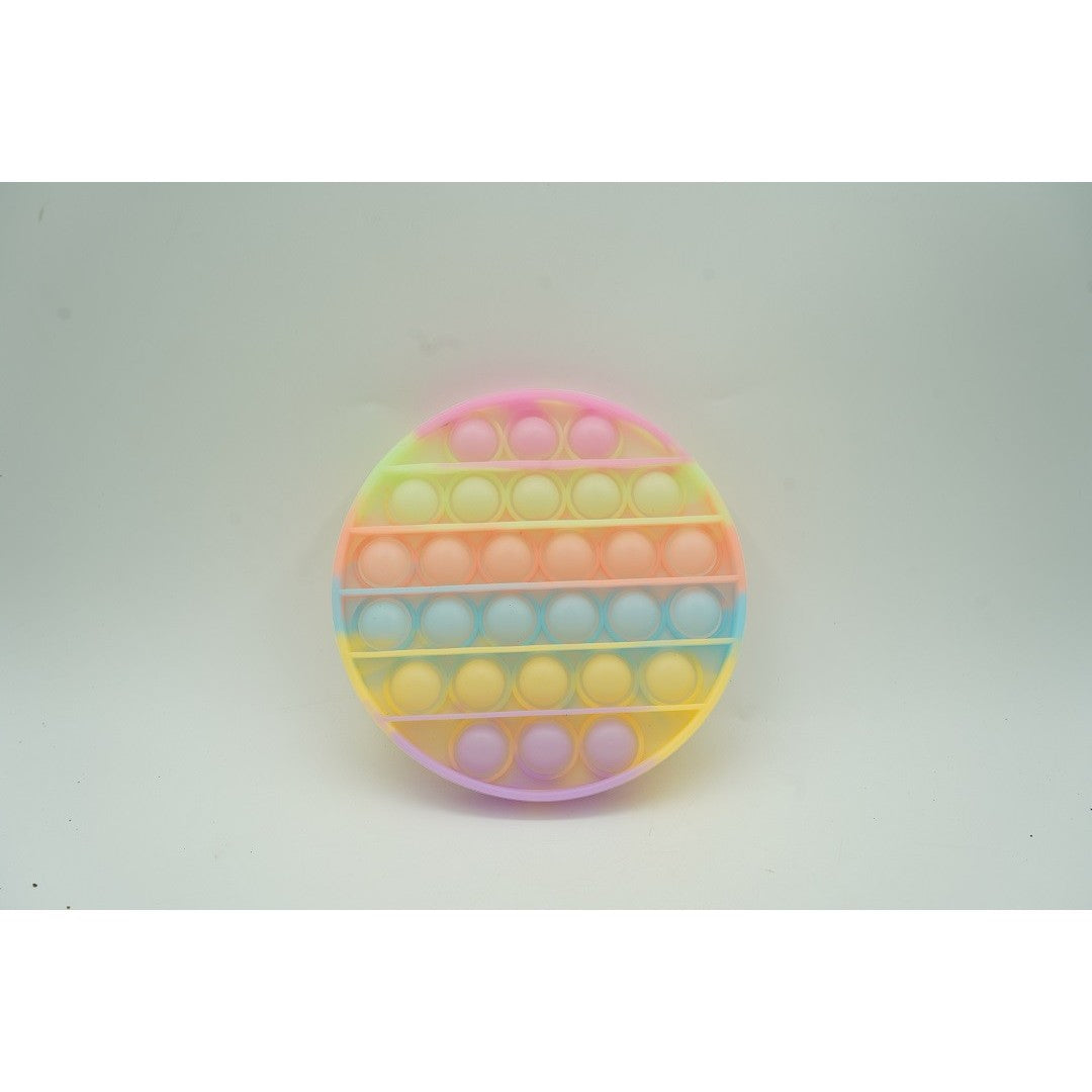 Jucarie Antistres Pop It Now And Flip It, Senzoriala Si Fosforescenta, Silicon Moale, Forma Cerc, Multicolor