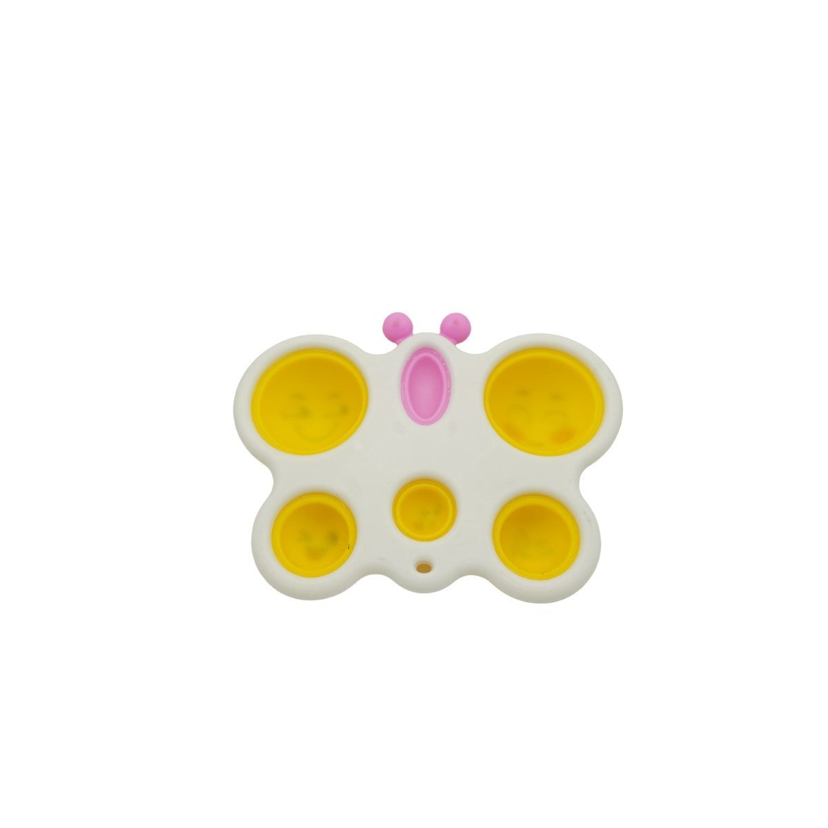 Jucarie Antistres Simple Dimple, Model Fluture Senzorial, Silicon Și Plastic ABS, Alb