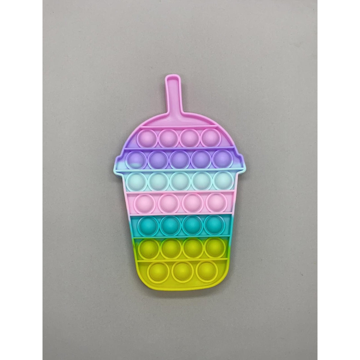 Jucarie Antistres Pop It Now and Flip It, Model Milkshake Reversibil, Silicon Flexibil, Multicolor, Model 2
